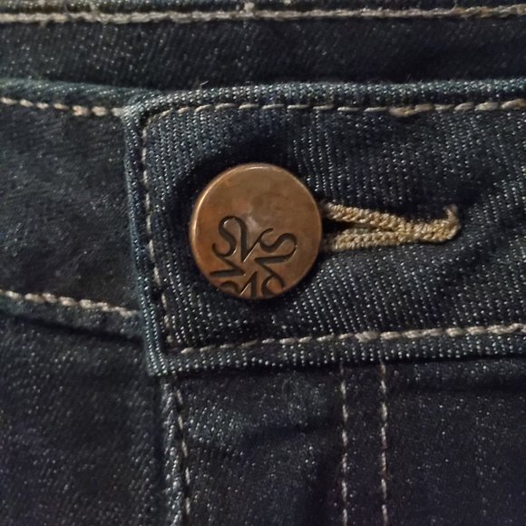 Simply Vera Jeans Women's Size 4 Blue Capri Roll Cuffed Mid Rise Pants - Picture 3 of 8